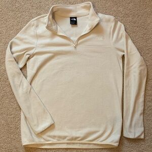 The North Face Off-White Fleece 1/4 zip